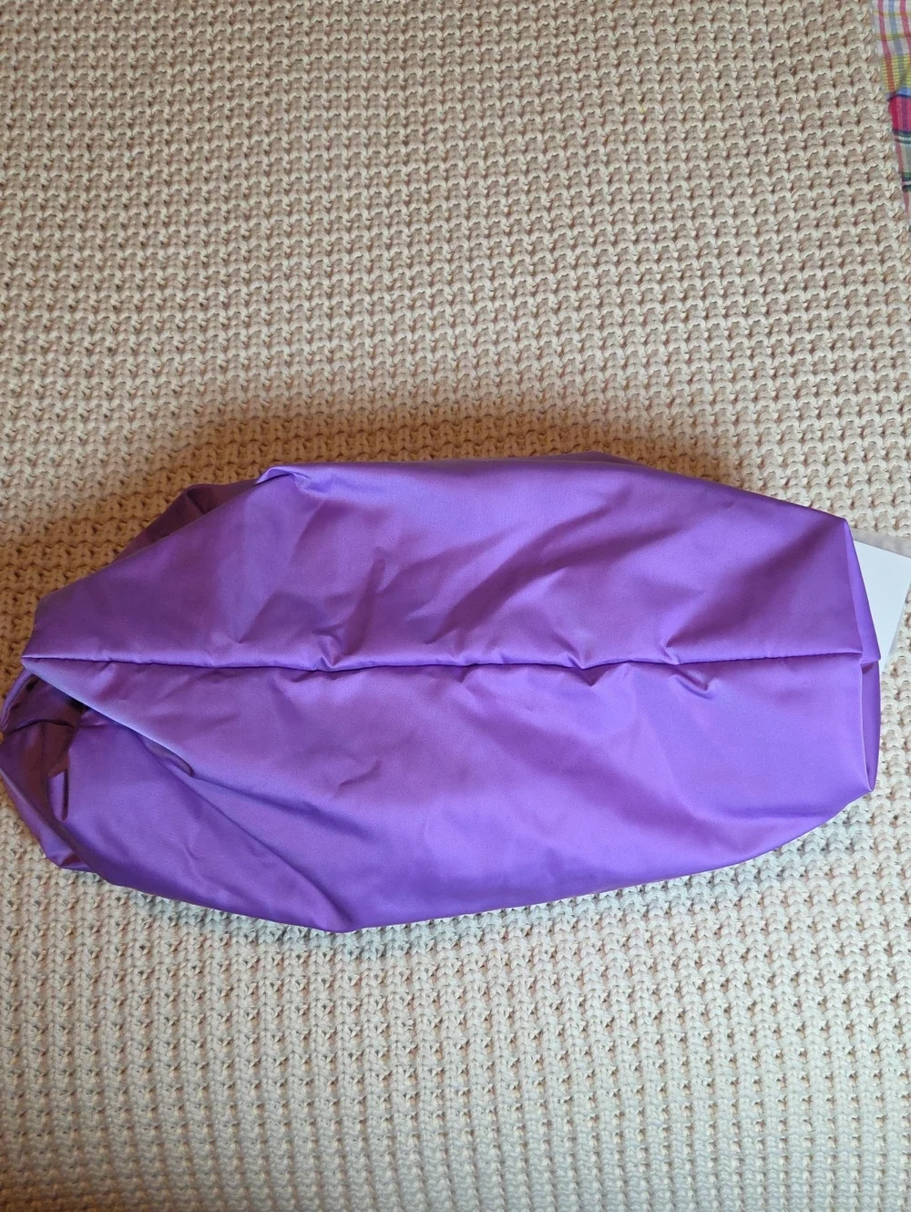A.L.C. PALOMA TWISTED HANDLE SILKY SLOUCHY LILAC SATIN HOBO HAND BAG